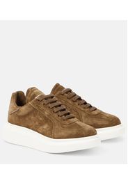 Sneakers in suede con platform