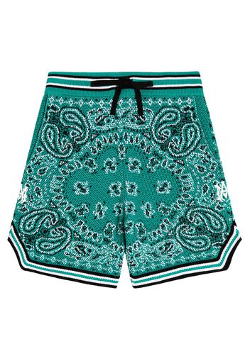 Shorts Bandana in crochet di cotone