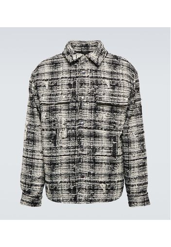 Giacca blouson in tweed