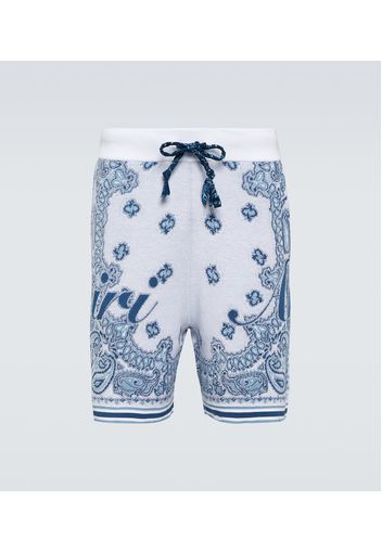 Shorts in jacquard di cotone