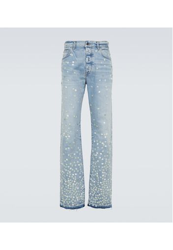 Jeans regular con ricamo