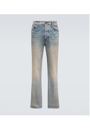 Jeans distressed con decorazioni