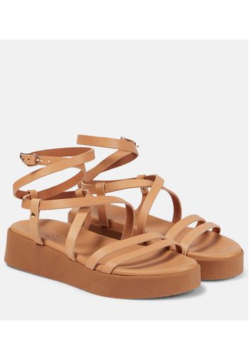 Sandali Aristea in pelle con platform