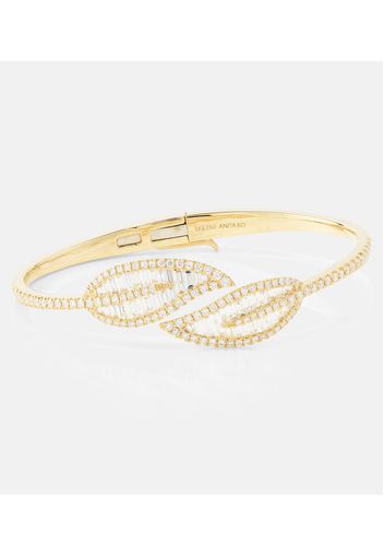 Bracciale Leaf in oro 18kt con diamanti