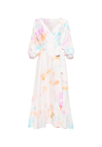 Esclusiva Mytheresa - Abito lungo tie-dye in seta