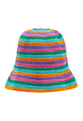 Cappello da pescatore in crochet a righe