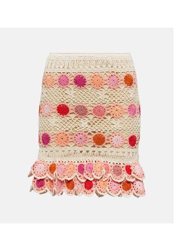 Minigonna Bouquet in crochet di cotone