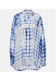 Camicia in seta tie-dye