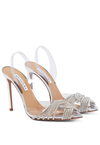 Pumps slingback Gatsby 105 con cristalli