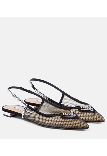 Ballerine slingback Forbidden Love in mesh e suede