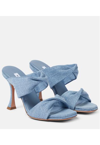 Mules Twist in denim