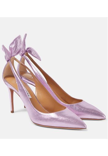 Pumps in pelle metallizzata