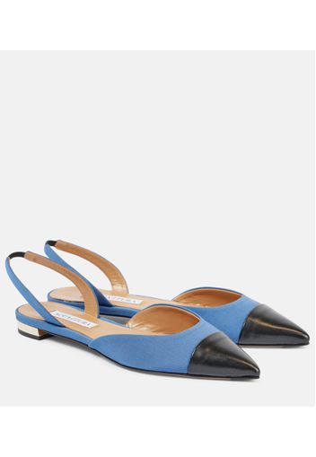 Ballerine slingback Milanese con pelle