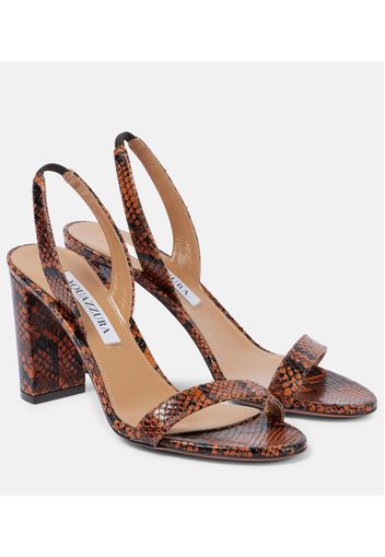 Sandali slingback 85 in pelle con stampa