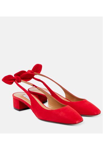 Pumps slingback Very Bow in suede