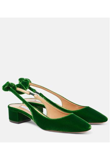 Pumps slingback Very Bow Tie 35 in velluto