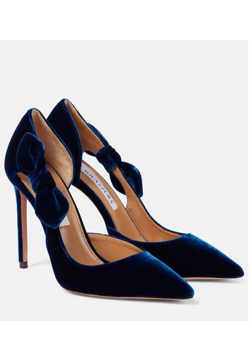 Pumps Very Bow Tie 105 in velluto