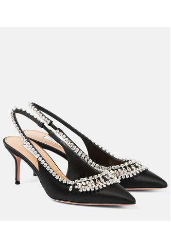 Pumps slingback Crystal Crush in raso