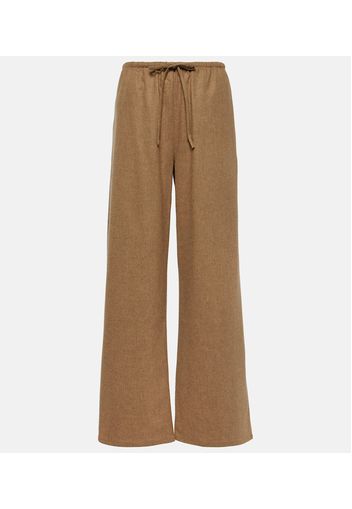 Pantaloni in lana e cashmere