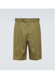 Shorts in gabardine di lana