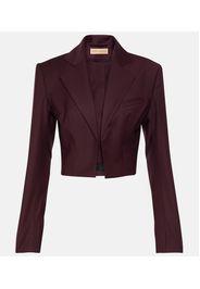 Blazer cropped Sylva in lana