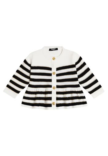 Baby - Cardigan in misto lana a righe