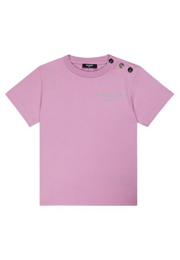 T-shirt in cotone con logo