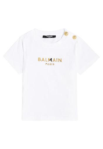 Baby - T-shirt in jersey di cotone con logo