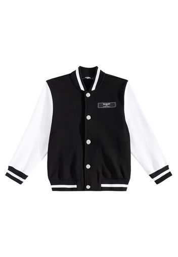 Giacca varsity in cotone con logo