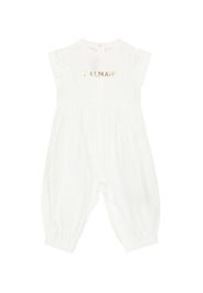 Baby - Jumpsuit corta in cotone con logo