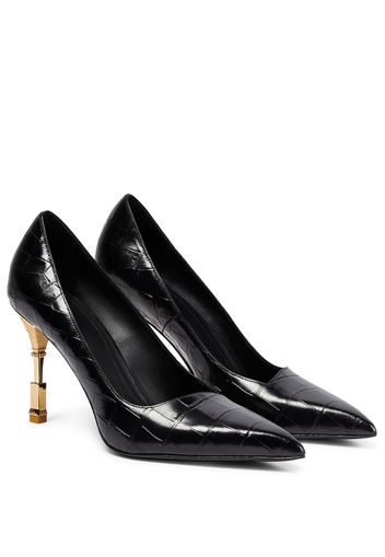 Pumps Moneta in pelle stampata