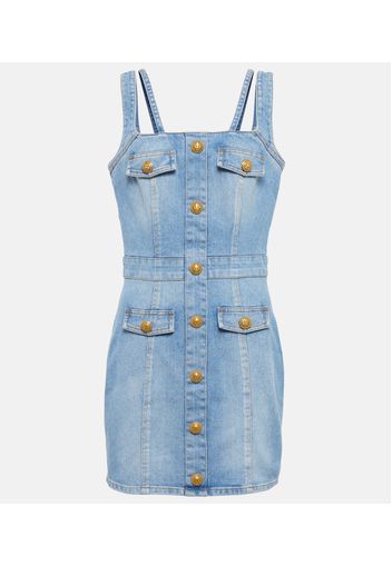 Miniabito in denim con cut-out