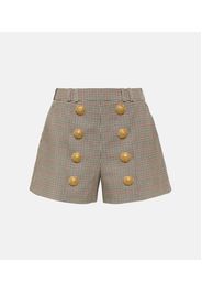 Shorts in misto lana principe di Galles