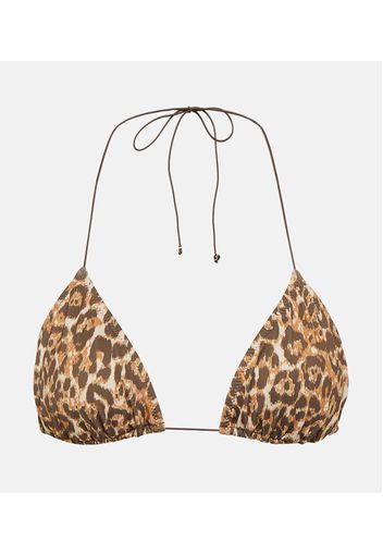 Top bikini Liv con stampa