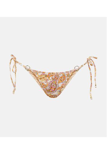 Slip bikini Stella con stampa paisley