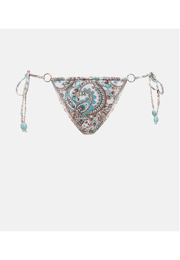 Slip bikini Summer con stampa paisley