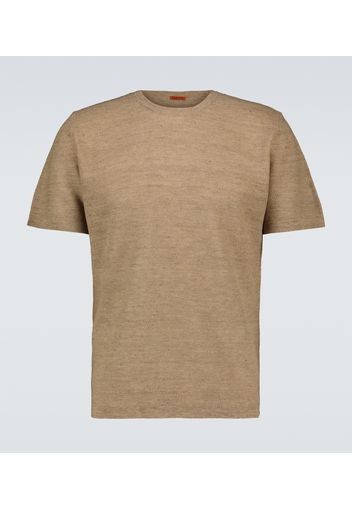 T-shirt Astor in misto lino e cotone