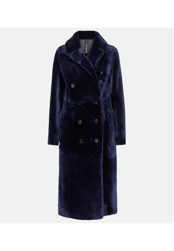 Cappotto doppiopetto in shearling