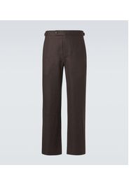 Pantaloni regular in lino