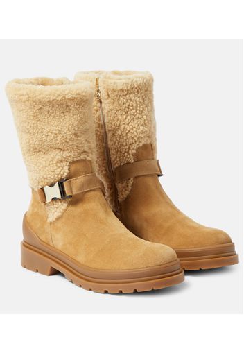 Stivaletti St. Moritz in pelle e shearling