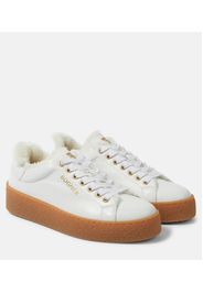 Sneakers Lucerne in pelle con shearling