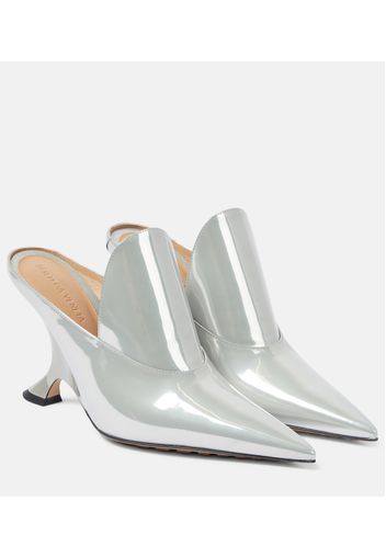 Mules Rocket in pelle metallizzata