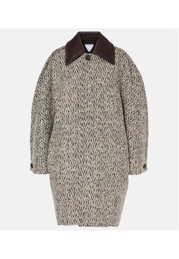 Cappotto in tweed di misto lana e mohair