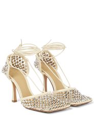 Pumps Sparkle Stretch in mesh e pelle