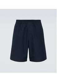 Shorts in canvas di cotone