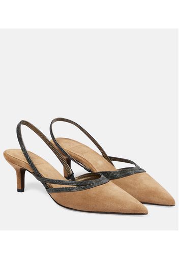 Pumps slingback City in suede