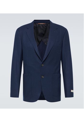 Blazer monopetto in misto cashmere