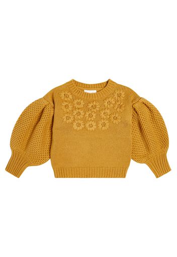 Pullover Olivia in misto cotone e lana