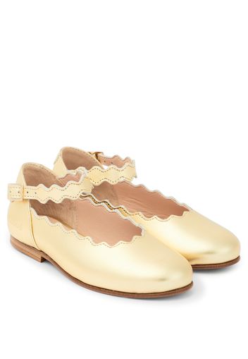 Ballerine in pelle