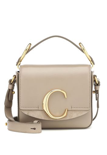 Borsa  C Mini in pelle e suede